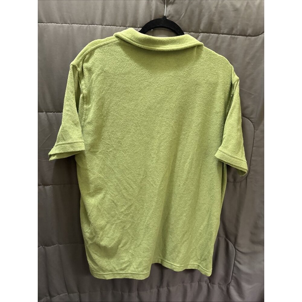 Goodfellow &Co Polo Mens Size XL Short Sleeve Crew Neck T Shirts Green Terryclot - Picture 8 of 10